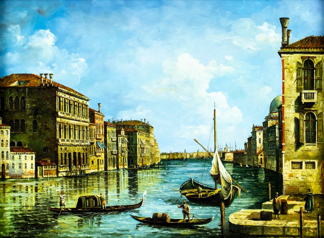 C Vicaro (Italy,20C) oil painting (1 of 13)