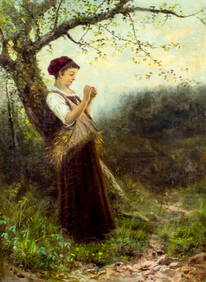 James Crawford Thom (NJ,NY,UK,1835-1898) oil painting antique (1 of 16)
