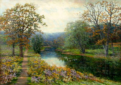 Robert Van Boskerck (NY,NJ,Europe,1855-1932) oil painting antique (1 of 13)