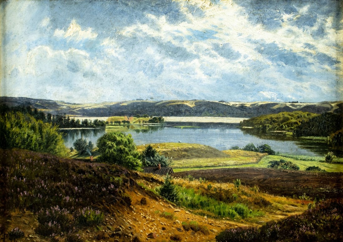 Anton Erik Thorenfeld (Denmark,1839-1907) oil painting antique (1 of 15)