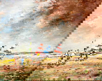 John Horwood (UK,1934-1994) oil painting (1 of 14)