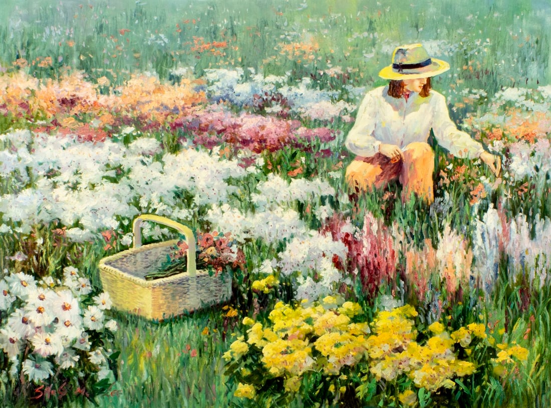 Sang M Lee (South Korea,US,1949-?) oil painting (1 of 13)