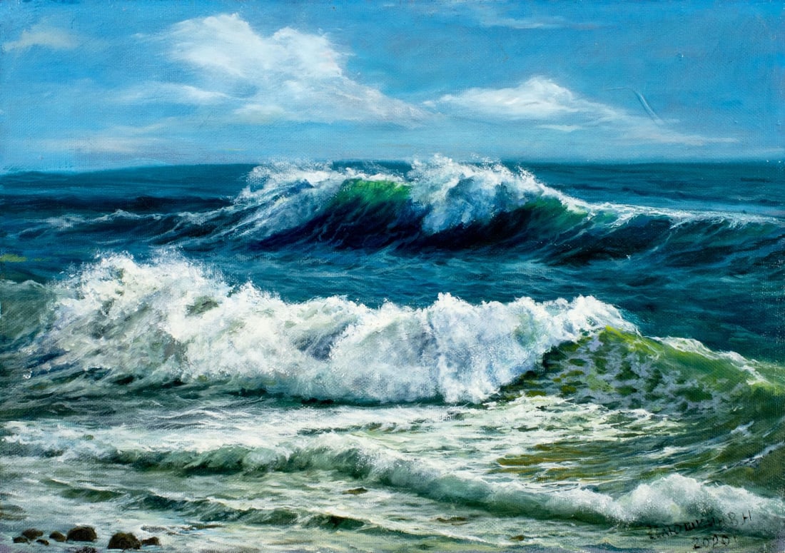 Viktor Ilyushkin (Russia,b 1946) oil painting (1 of 12)