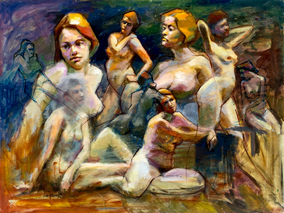 John Reilly (NY,NJ,1942-2021) oil painting (1 of 13)