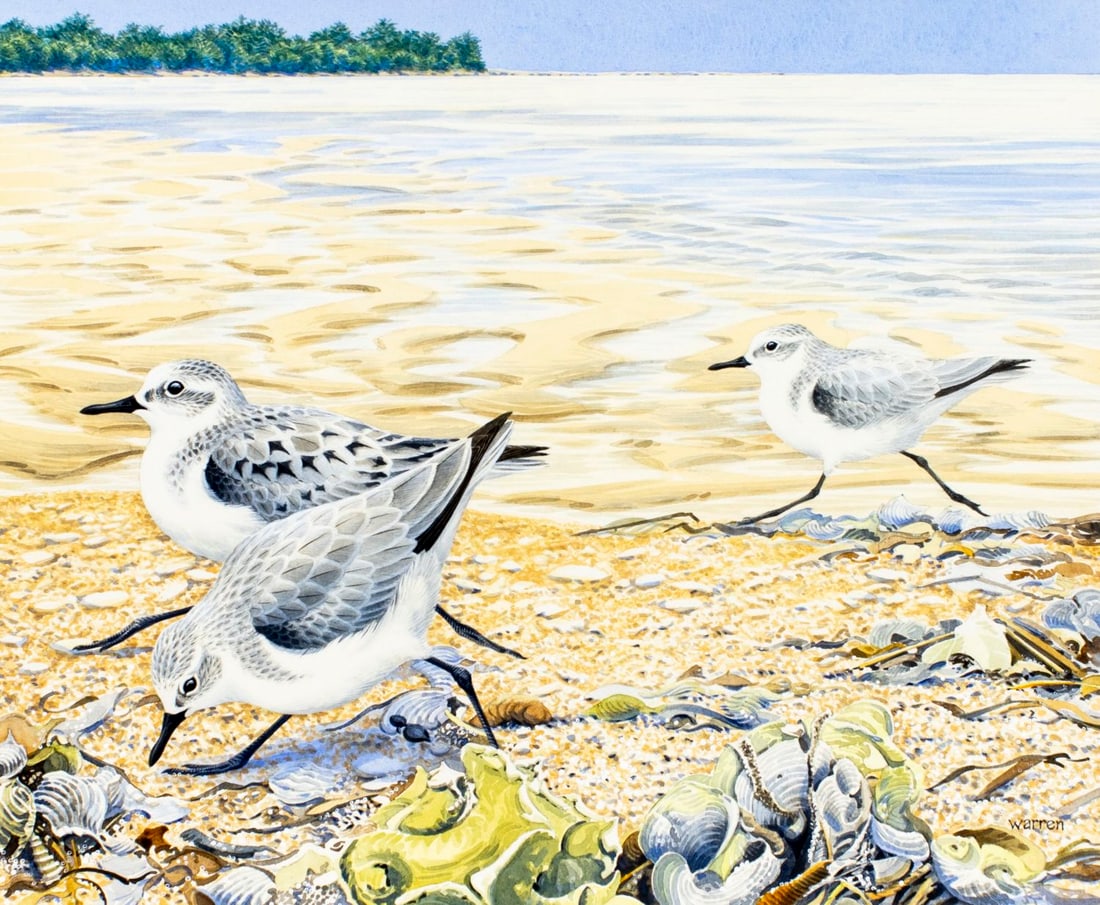 Michael Warren (UK,1938-?) watercolor painting (1 of 13)