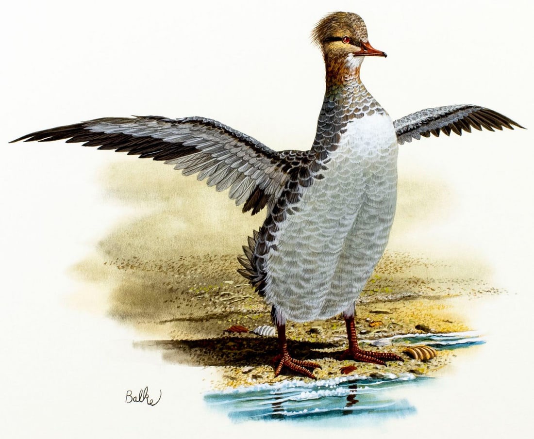 Don Balke (NC,1933-?) gouache painting (1 of 13)