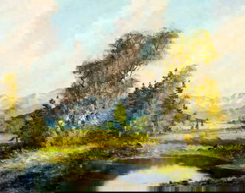 Joseph Fruhmesser (Austria,Germany,1928-1995) oil painting (1 of 13)