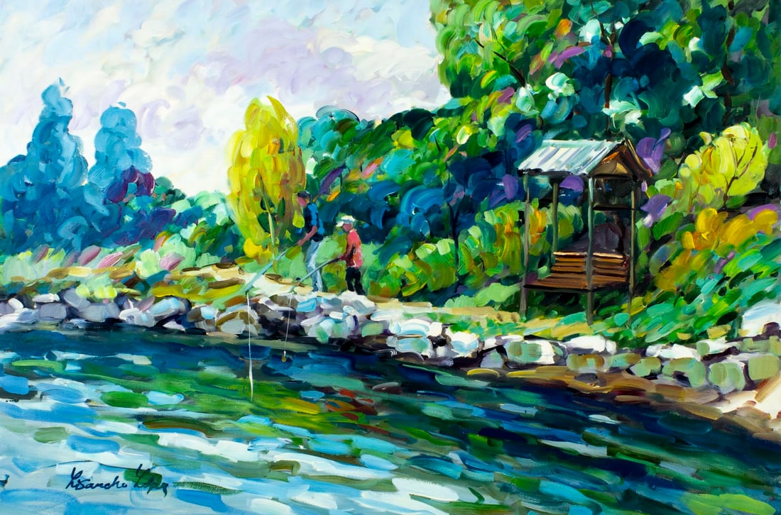 Lisandro Baylon (Argentina,US,1951-?) oil painting (1 of 13)