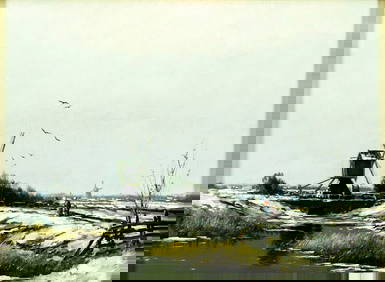 Vintage mid 20C Dutch oil painting (1 of 12)
