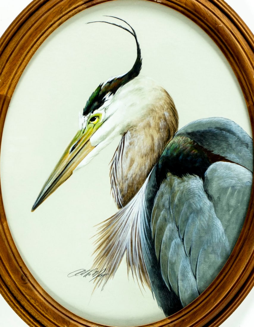 Art LaMay (FL,PA,1938-?) gouache painting (1 of 13)