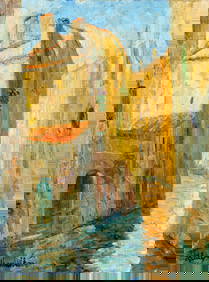 Hildegarde Hamilton (FL,VA,1898-1970) oil painting (1 of 13)
