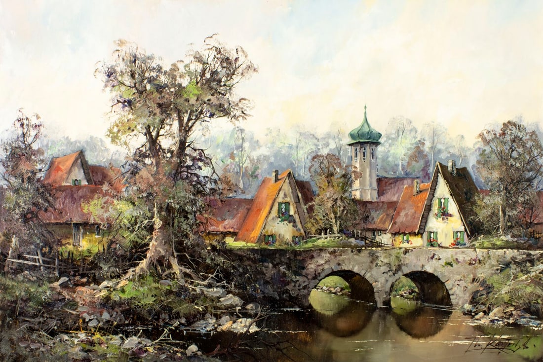 Th Kortten (German,20C) oil painting (1 of 13)