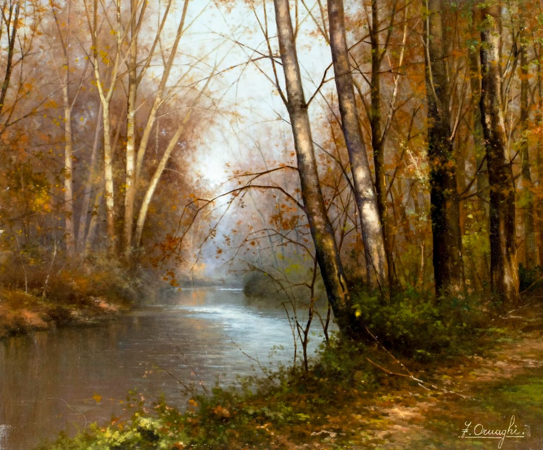 Fortunato Ornaghi (Italy,1930-?) oil painting (1 of 13)