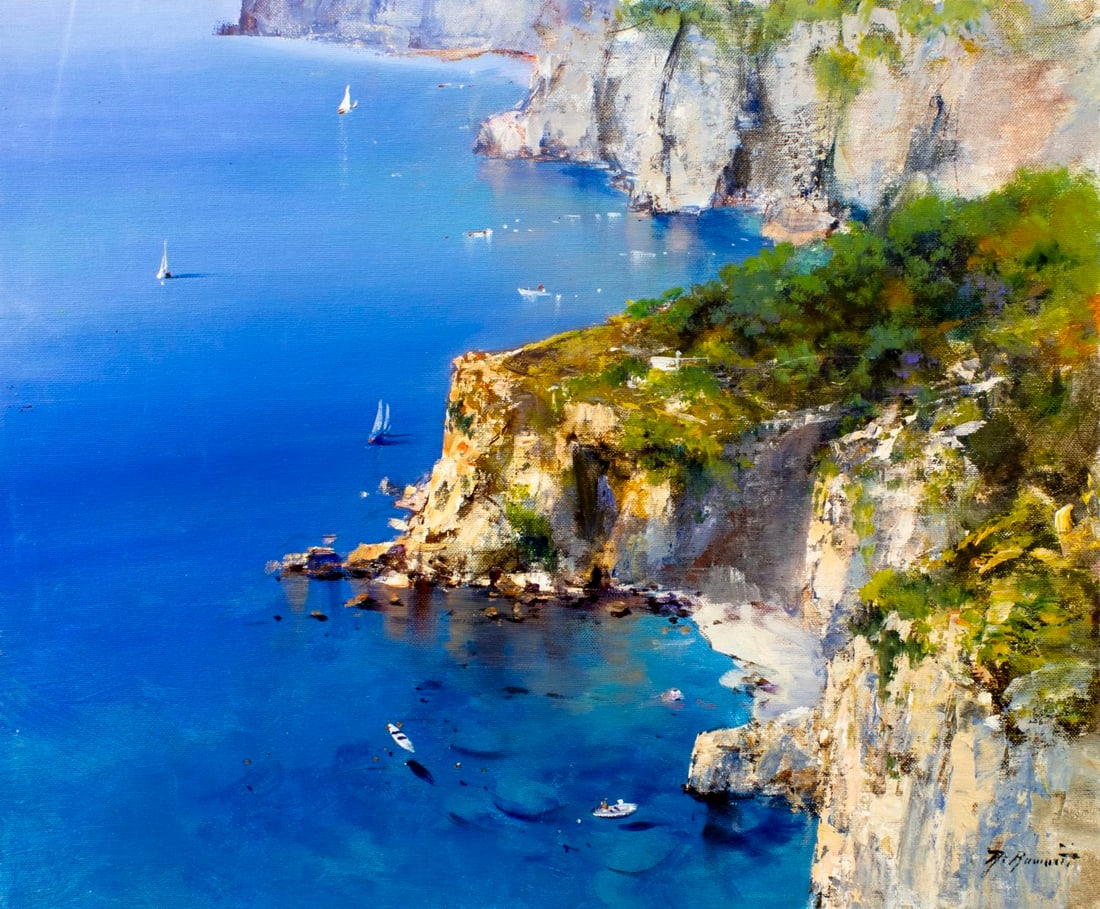 Raimondo Roberti (Italy,1947-?) oil painting (1 of 13)