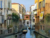 Raimondo Roberti (Italy,1947-?) oil painting