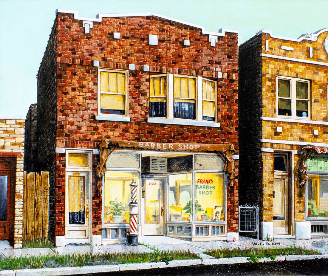 W L Rubin (US,20C) oil painting (1 of 13)