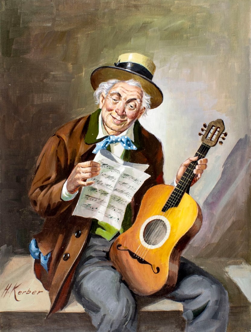 Hans Kerber (Austria,1920-?) oil painting (1 of 13)