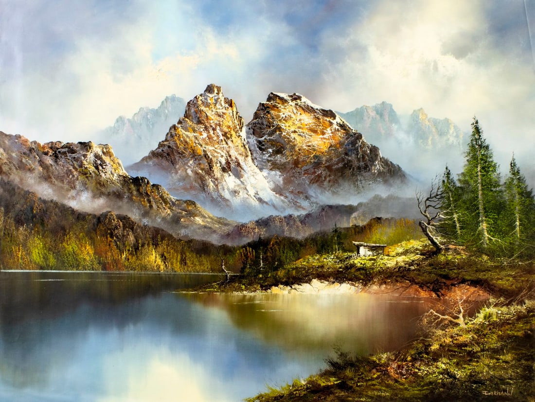 Rudolf Ehrmann (German,1940-?) oil painting (1 of 13)