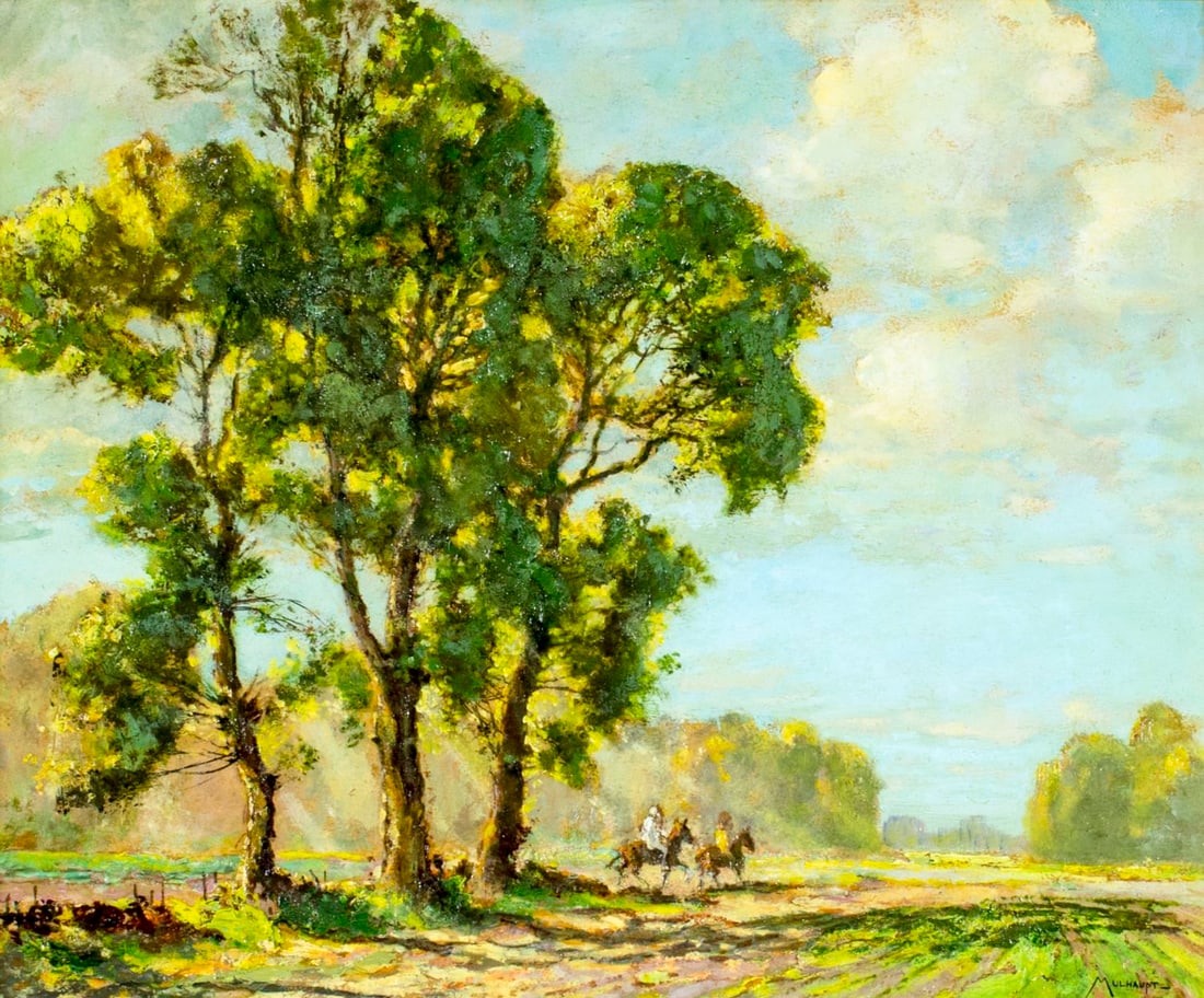 Frederick Mulhaupt (KS,NY,MA,MO,1871-1938) oil painting (1 of 12)