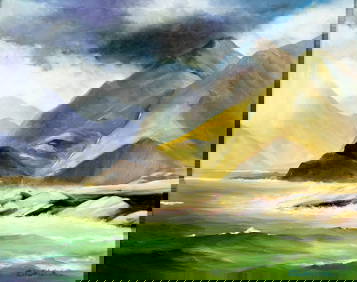 Robert Kenneth White (CA,b 1950) oil painting (1 of 13)