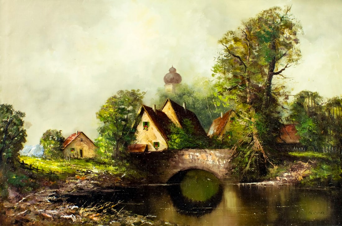 C Kern (German,20C) oil painting (1 of 14)