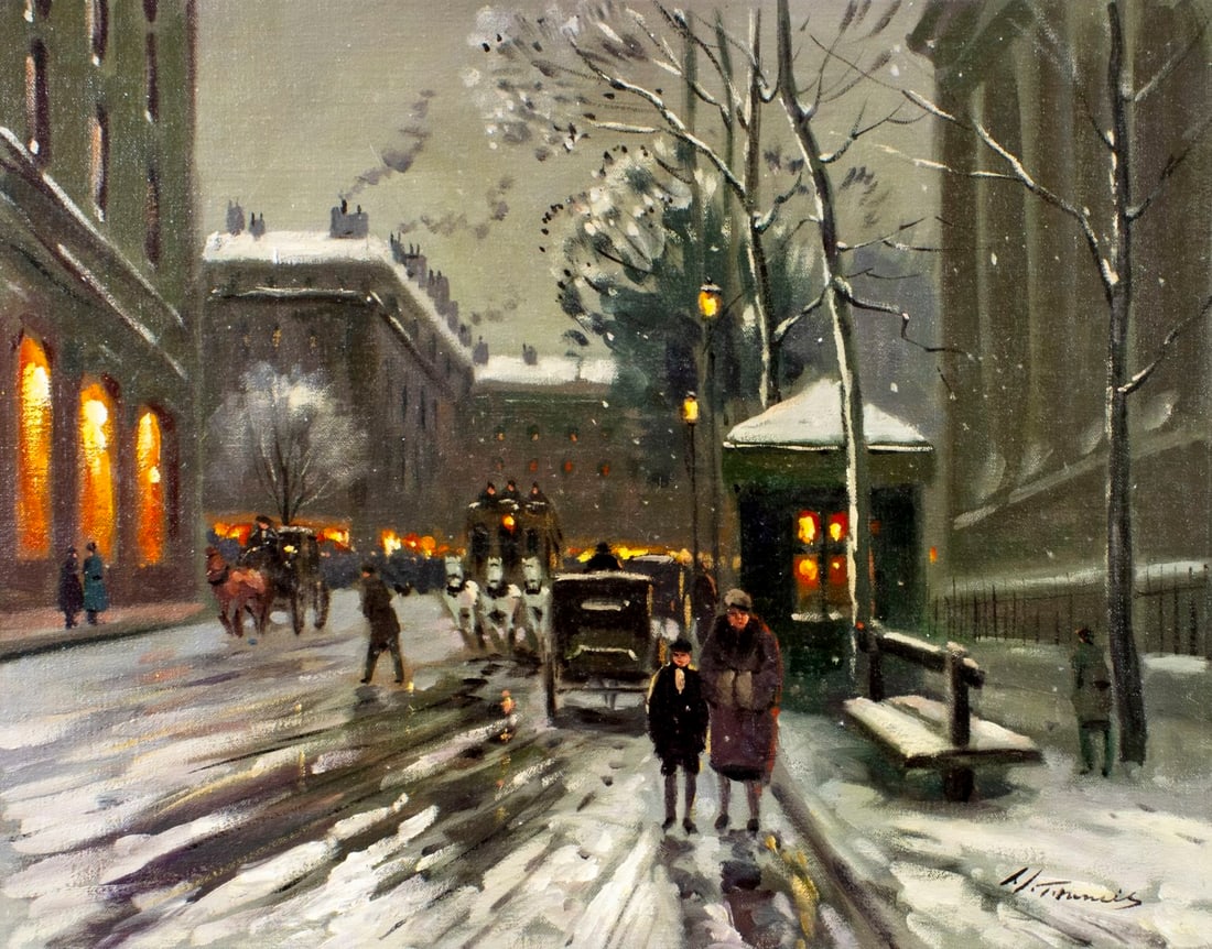 L Francis (France,20C) oil painting (1 of 13)