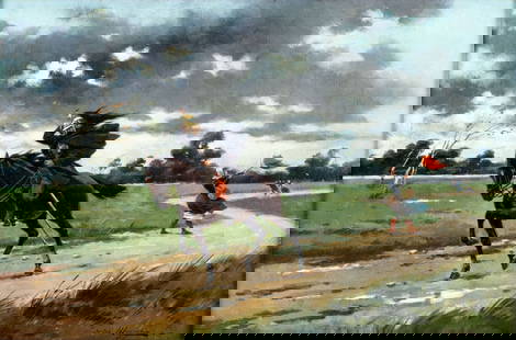 Jules Monge (France,1855-1934) oil painting antique: ARTIST: Jules Monge (French, 1855 - 1934) TITLE: The Gust of Wind - La Rafale MEDIUM: oil on canvas CONDITION: Missing a few flakes of paint. Very minor craquelure. No vis