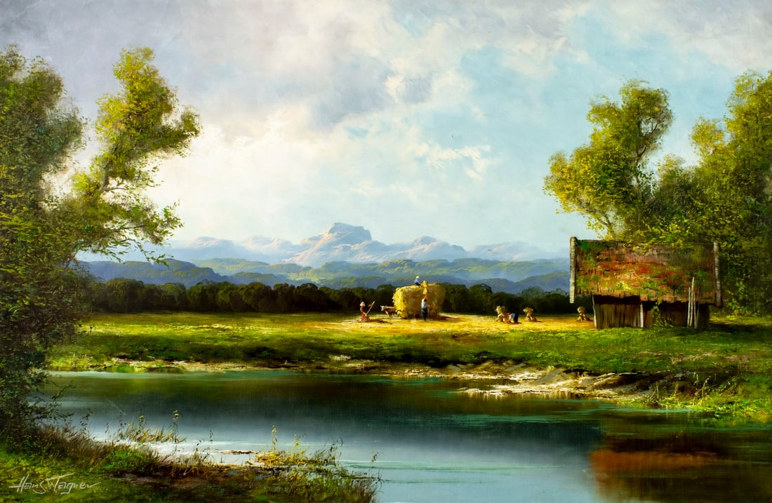 Hans Wagner (German,1924-?) oil painting (1 of 13)