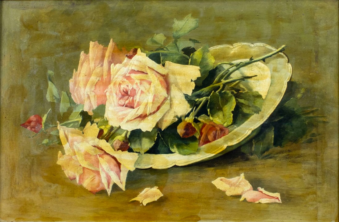 Enrique P Cristina (Europe,mid 20C) oil painting antique (1 of 13)