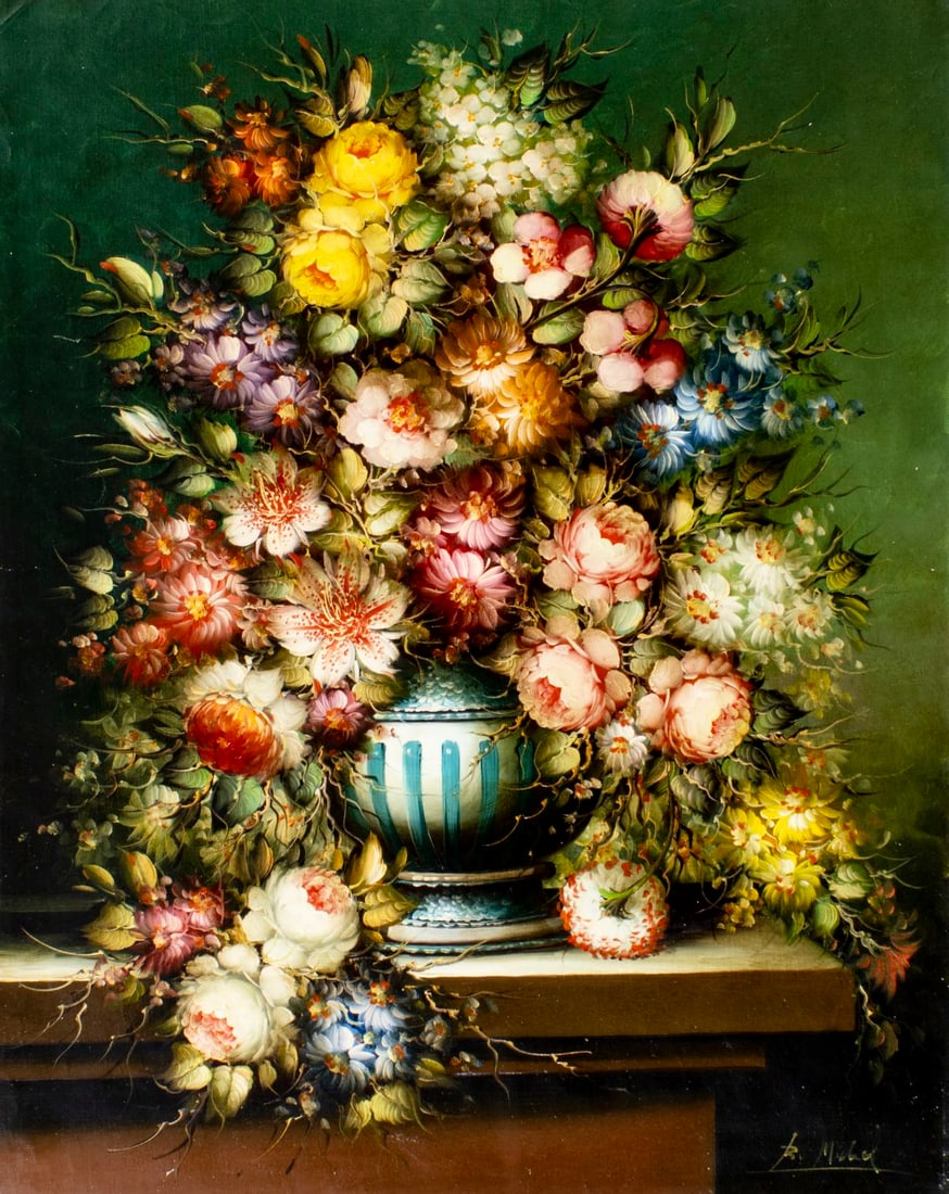 Roberto Michel (Spain,1944-?) oil painting (1 of 13)