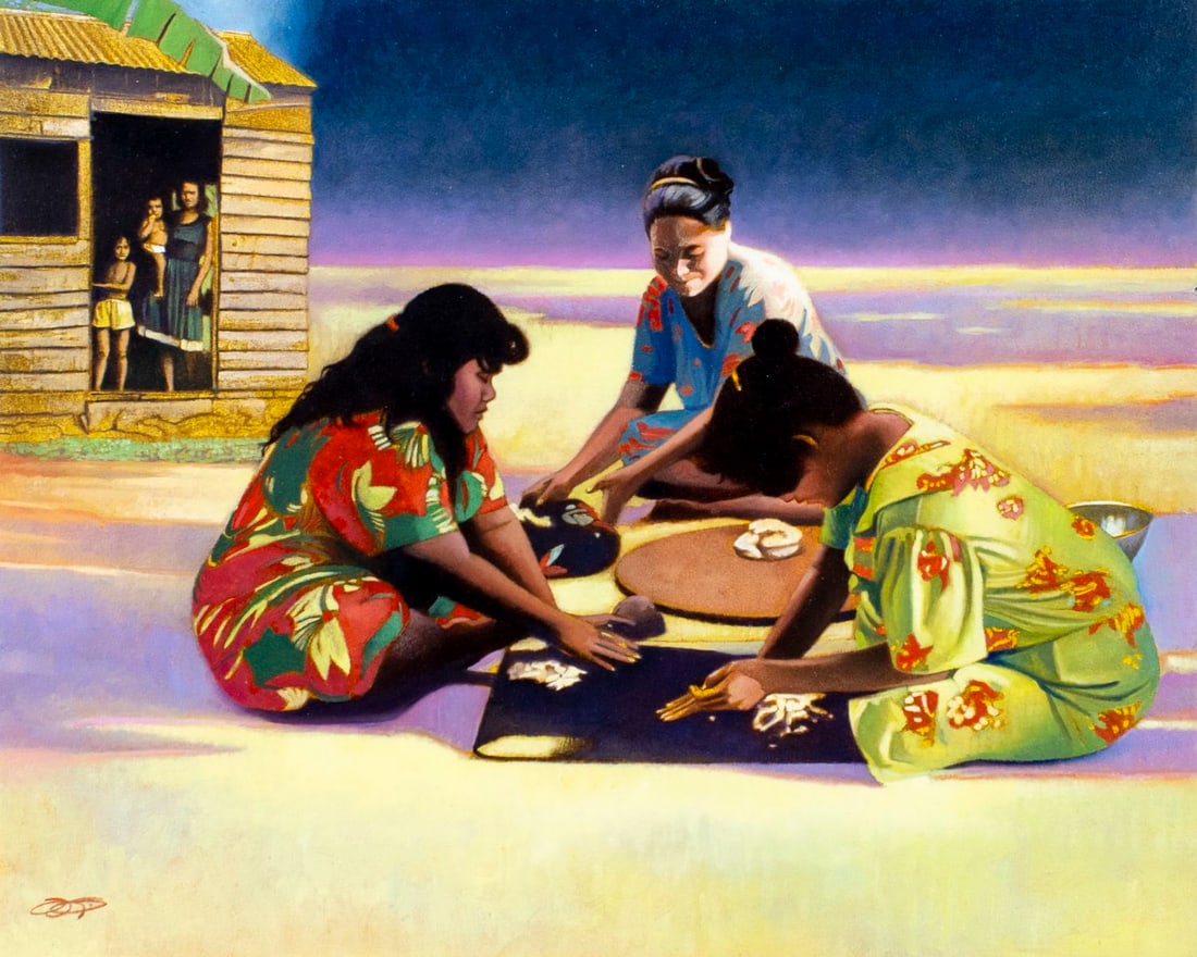 Greg Rudd (US,b 1952) oil painting (1 of 13)