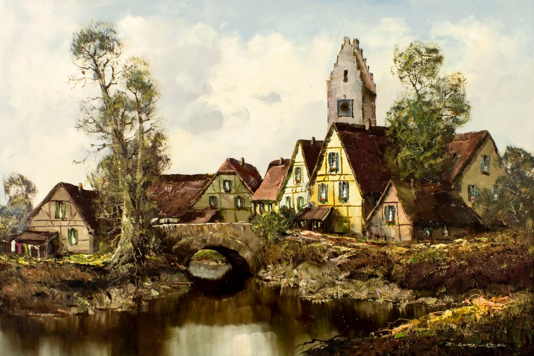 Gerhard Lukas Larsen (German,1911-1965) oil painting (1 of 12)