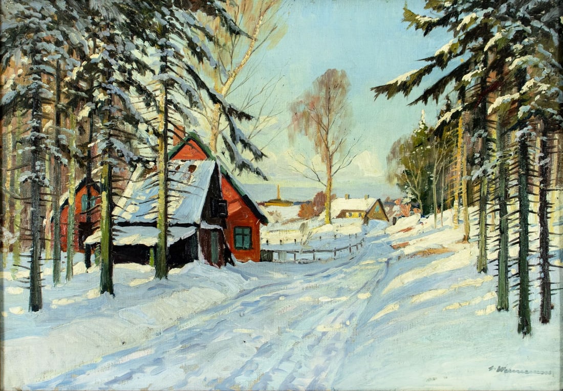 Carl Wennemoes (Danish,1890-1965) oil painting (1 of 12)