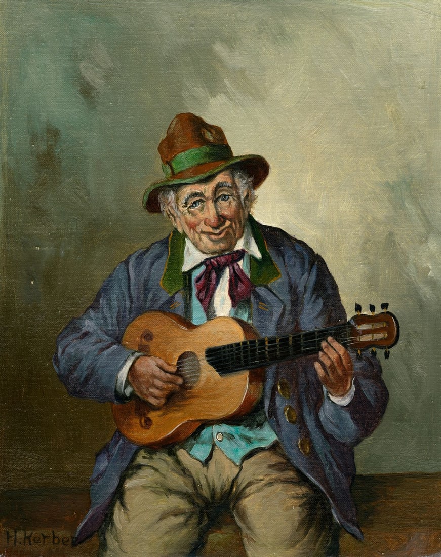 Hans Kerber (Austria,1920-?) oil painting (1 of 12)