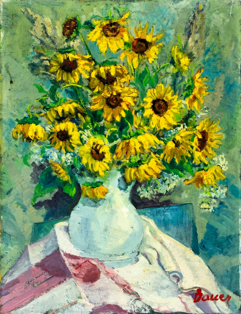 Albert Bela Bauer (Hungary,1899-1998) oil painting (1 of 13)