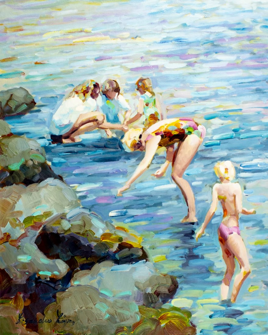 Lisandro Baylon (Argentina,US,1951-?) oil painting (1 of 12)