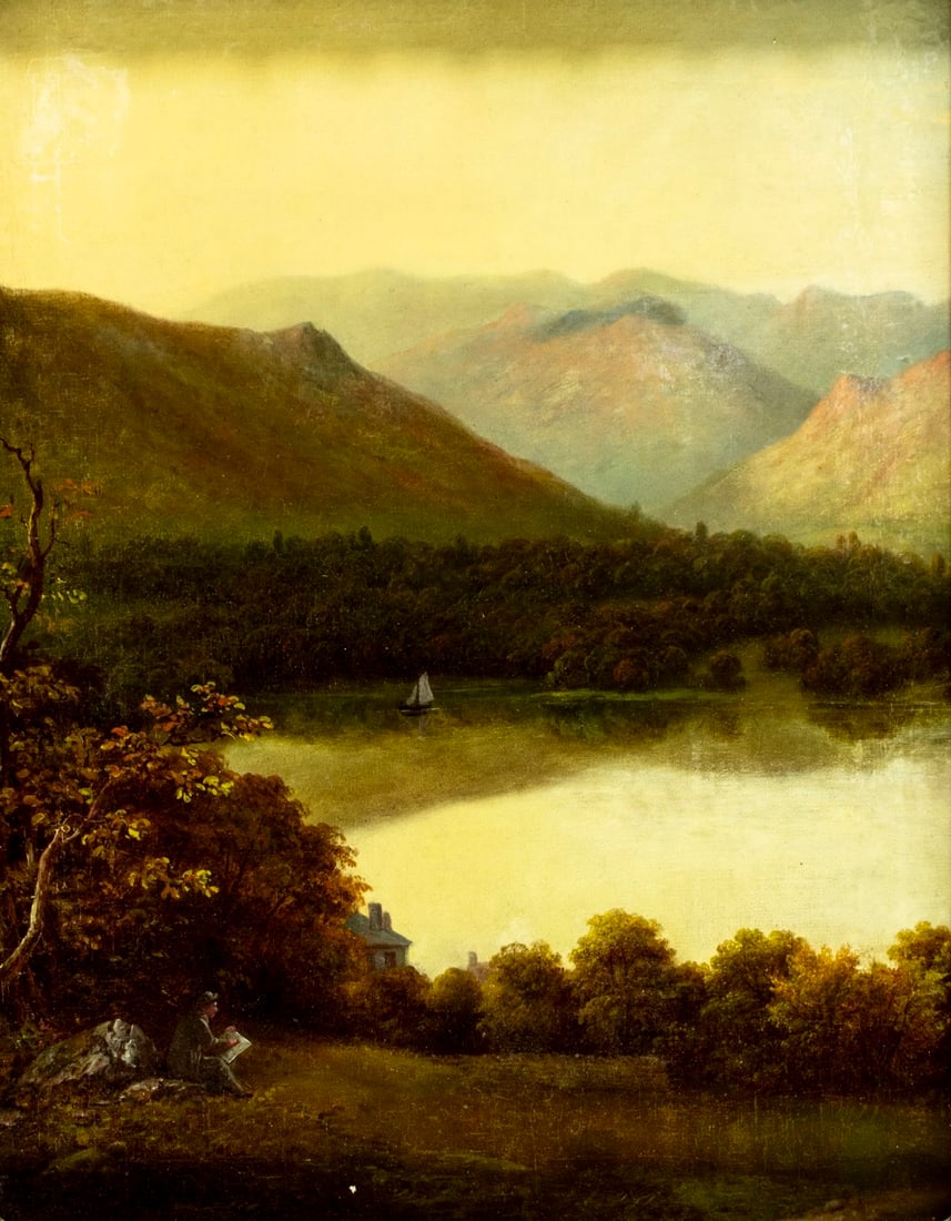 James Burras (UK,1818–1897) oil painting antique (1 of 13)