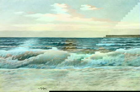Edouard Mandon (France,1885-1977) oil painting