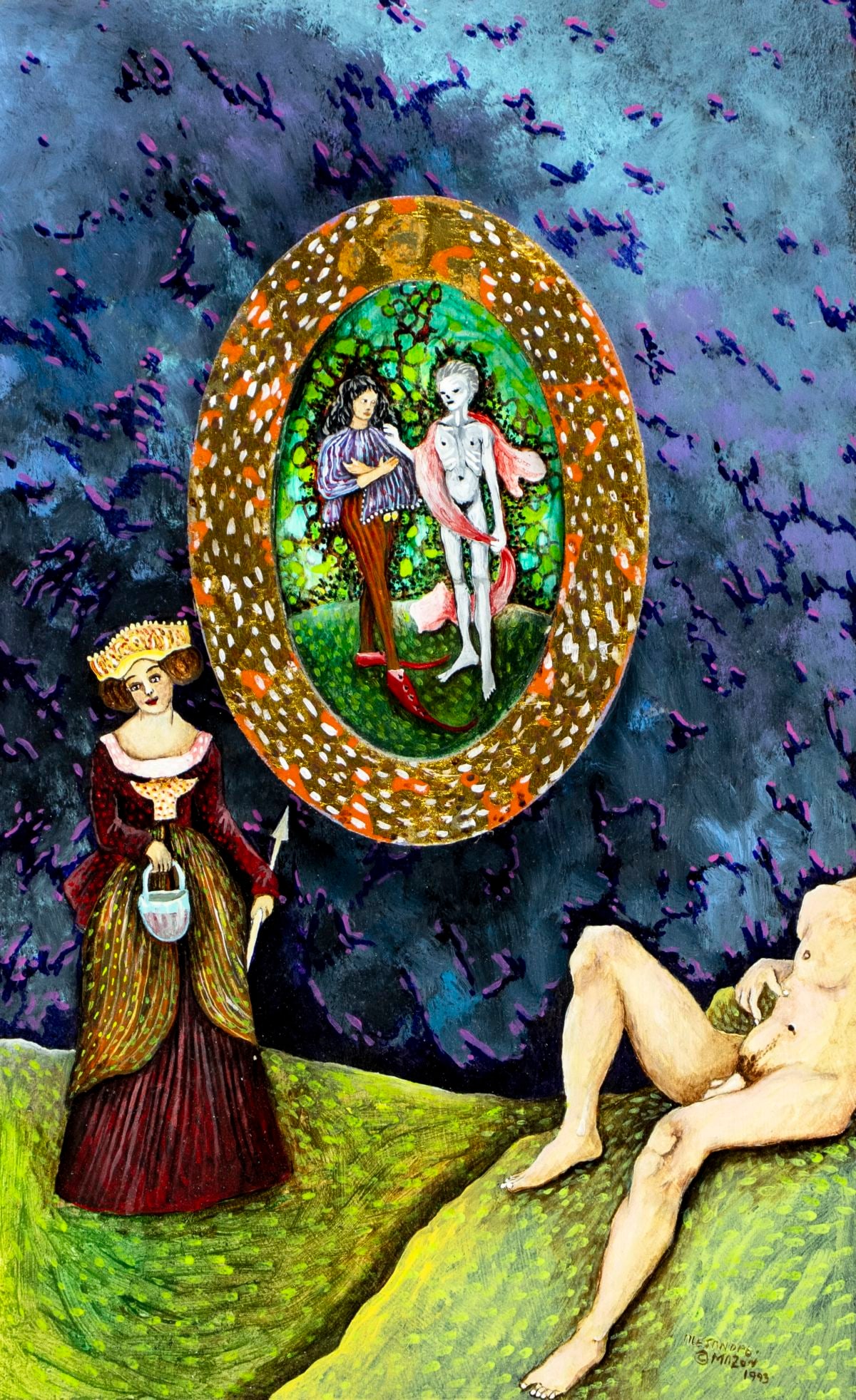 Alejandro Mazon (Cuba,NY,b 1962) oil painting (1 of 13)