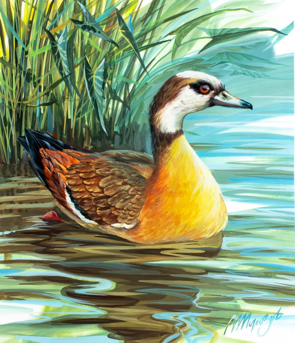 Morozov (Russia,20C) gouache painting (1 of 13)