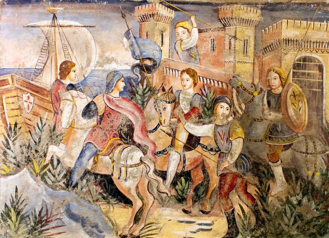 Vintage 20C European oil painting (1 of 11)