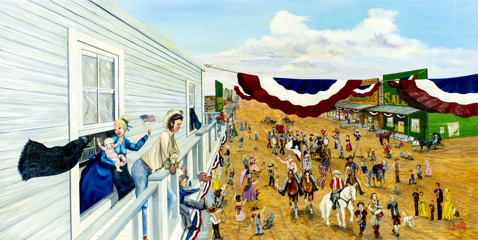 B Herd (TX,1934-?) oil painting (1 of 12)