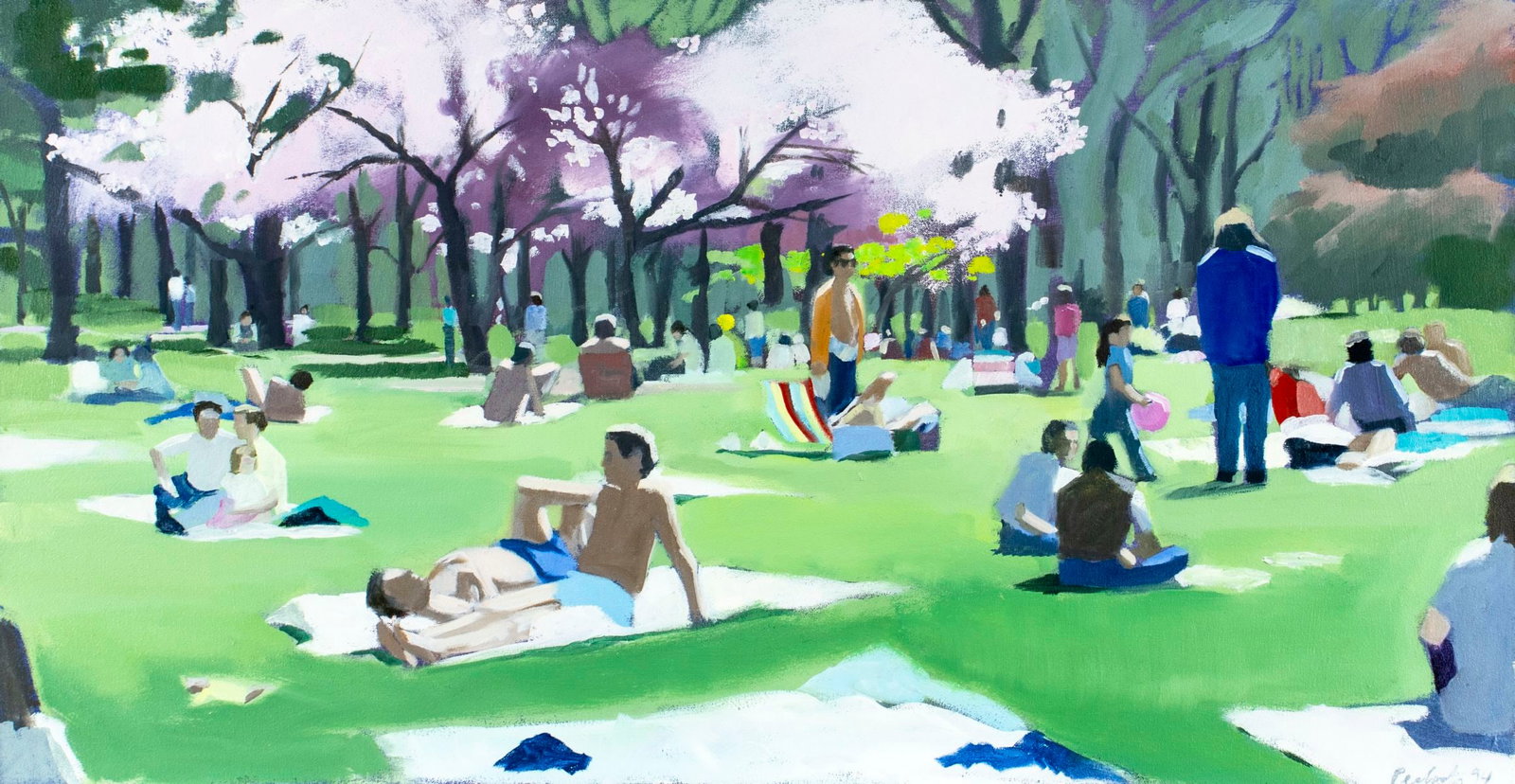 Louise Peabody (NY,ME,b 1944) oil painting (1 of 12)