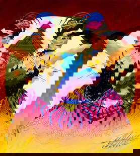 Ed Little (CT,b 1957) oil painting: ARTIST: Ed Little (Connecticut, born 1957) TITLE: Oklahoma (titled on verso) YEAR: 1993 MEDIUM: oil on canvas. Canvas applied to board. CONDITION: Very good. No visible inpaint under UV light. ART