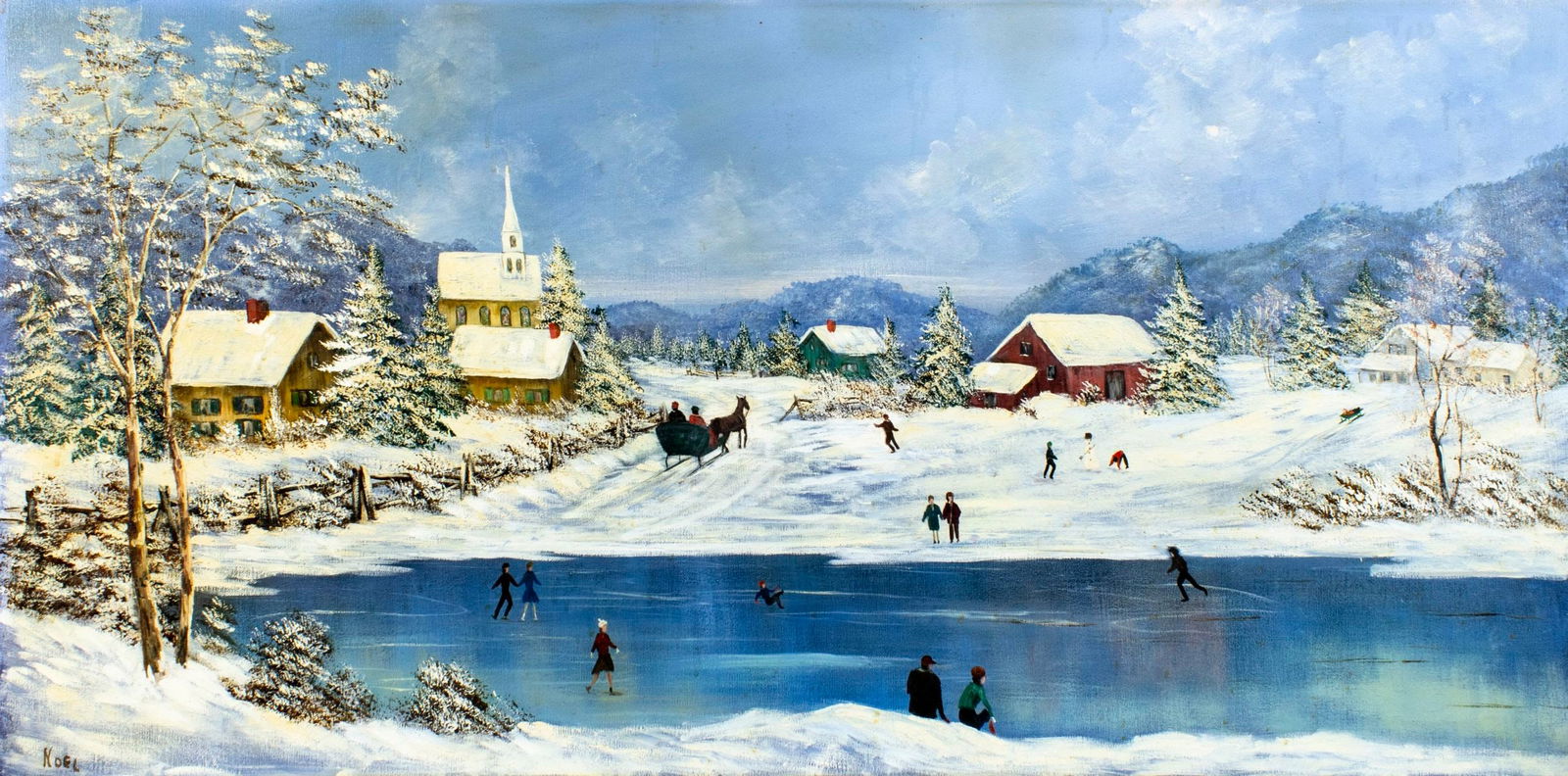 Alice Noel (US,?-1997) oil painting (1 of 12)