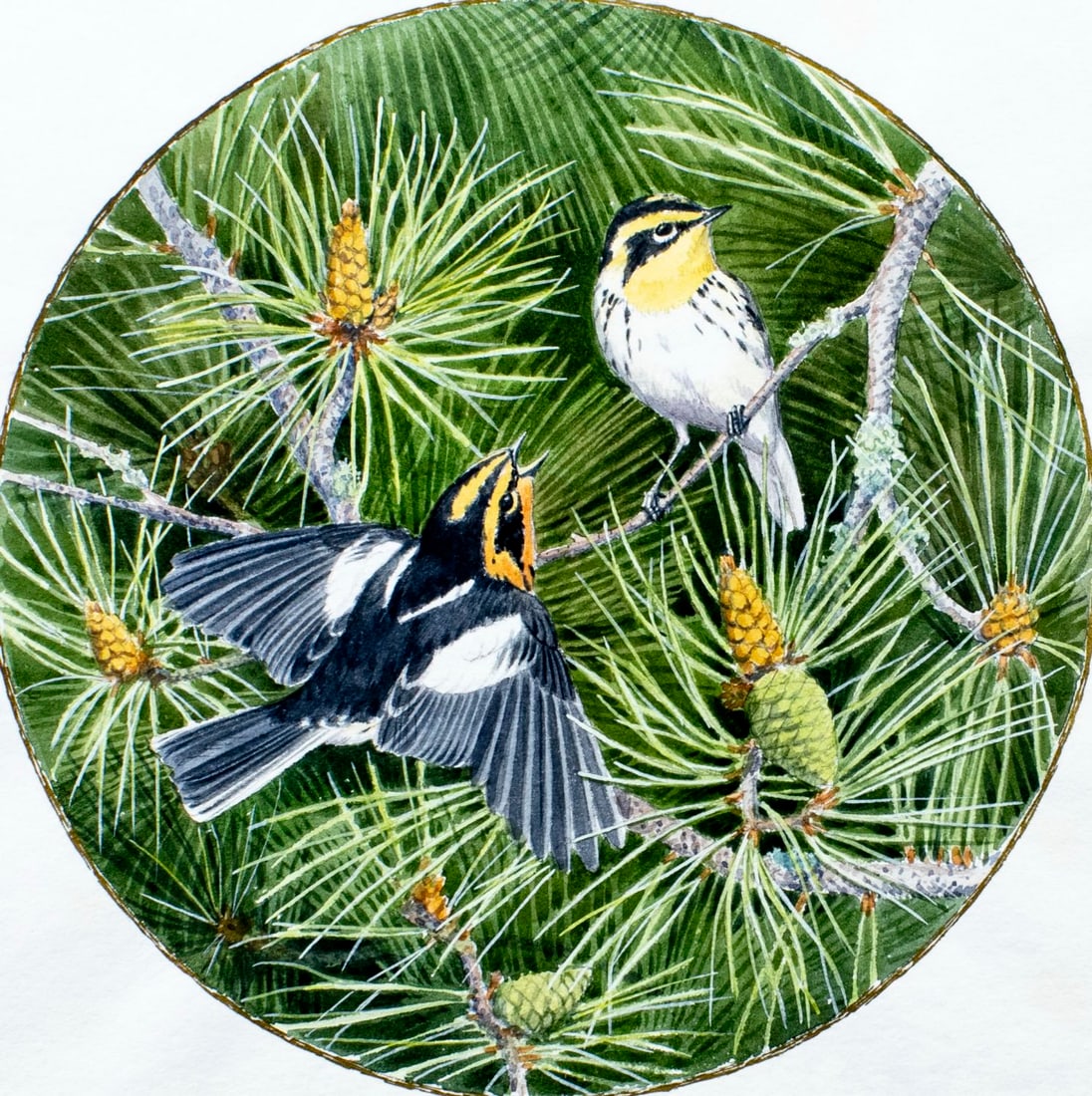 Peter Barrett (UK,1935-?) watercolor painting (1 of 13)