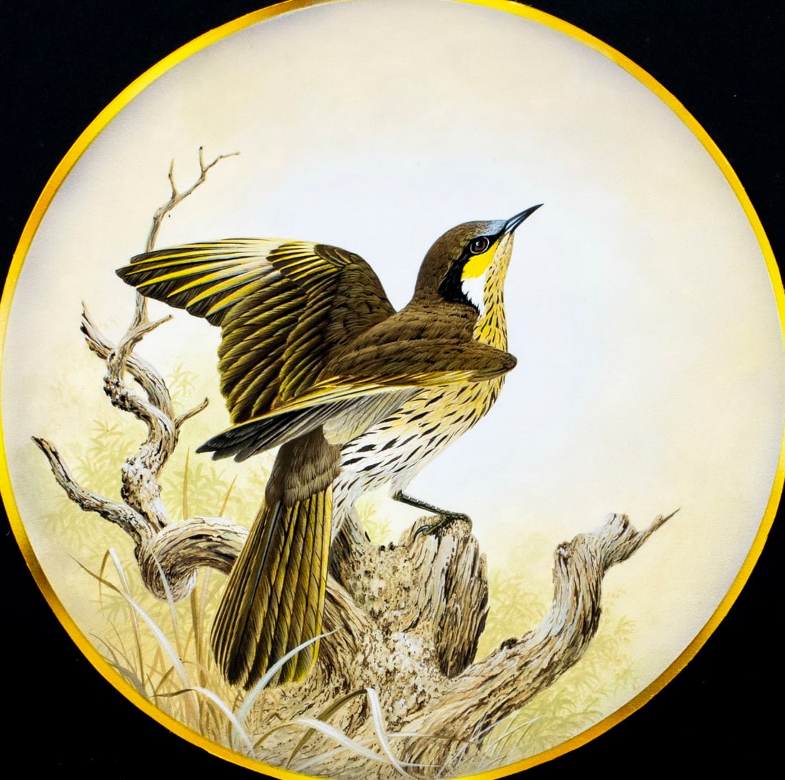 Arthur Singer (NY,1917-1990) gouache painting (1 of 12)