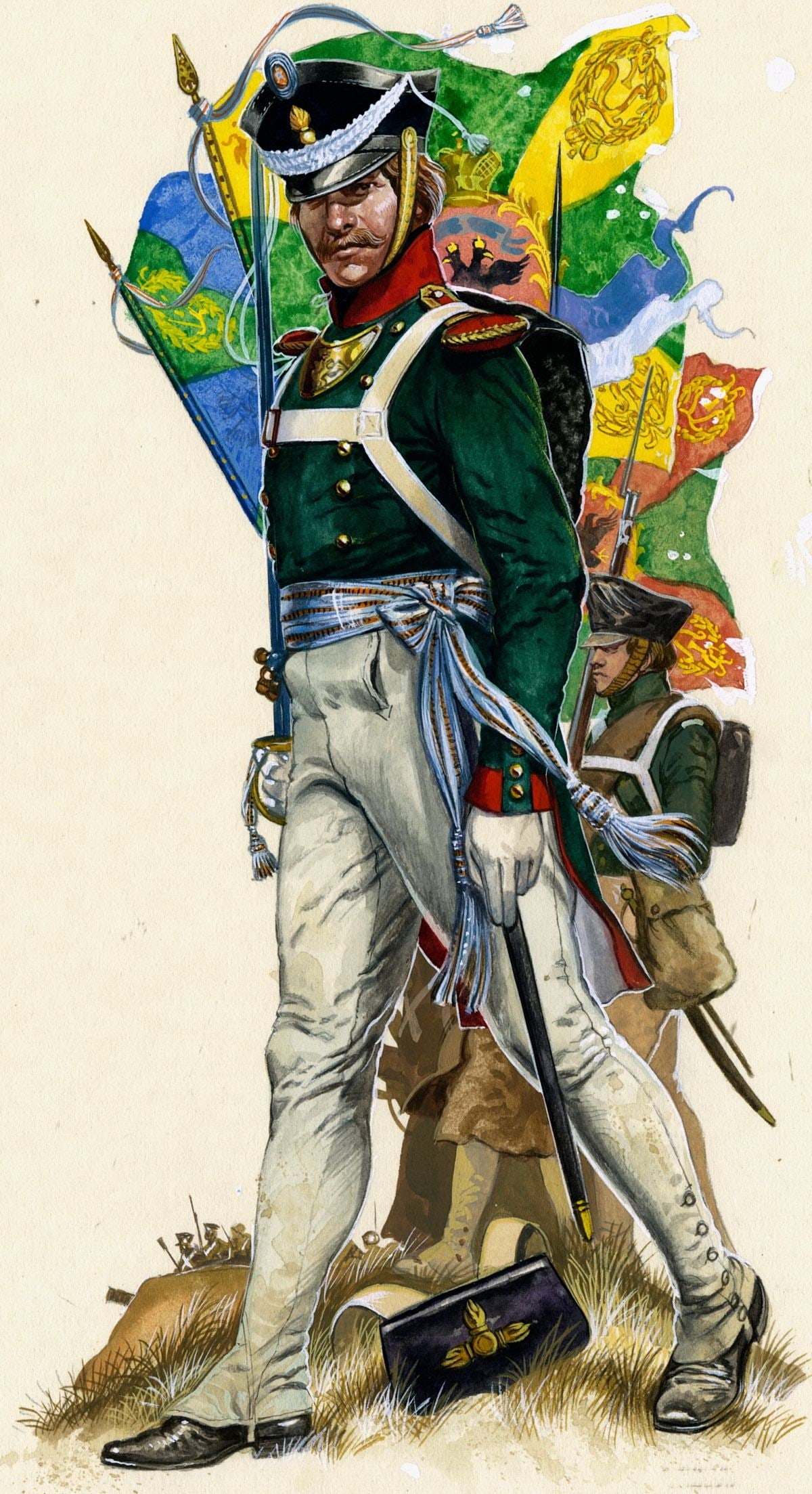 Gerry Embleton (UK,1941-?) watercolor painting (1 of 11)