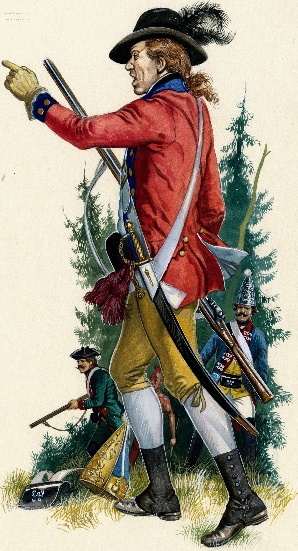 Gerry Embleton (UK,1941-?) watercolor painting (1 of 15)