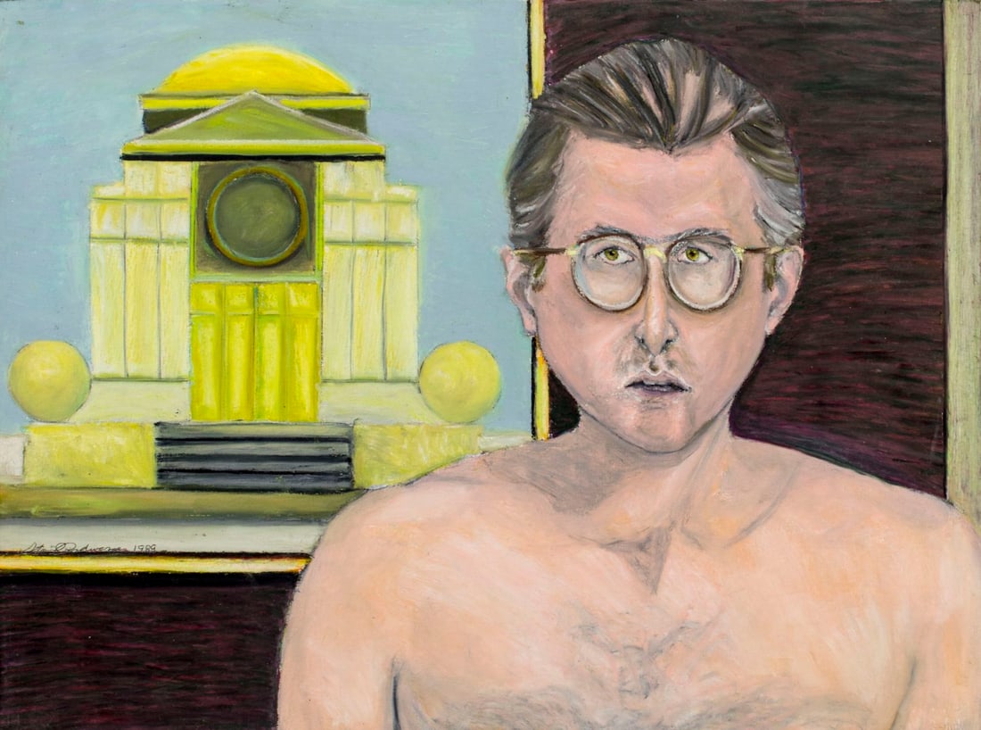 Stanley Lindwasser (NY,NJ,1947-2020) acrylic painting (1 of 11)